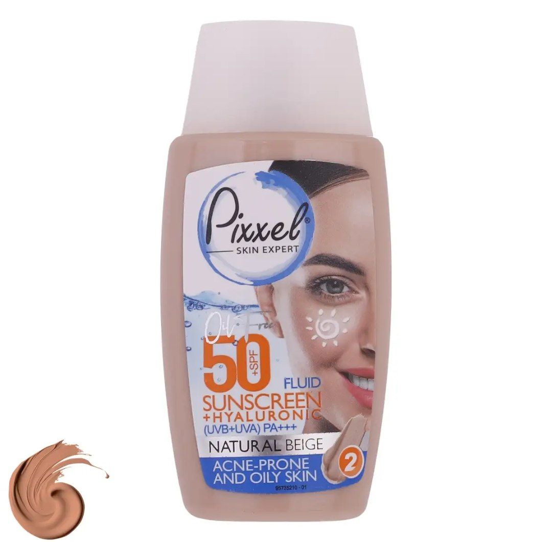 کرم ضد آفتاب رنگی پیکسل 50 SPFمدل Natural BEIGE - Image 2